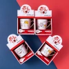 The creative ceramic cup opening small gift event offers free cups, cartoon mugs, practical coffee cups and printed logos Specification image